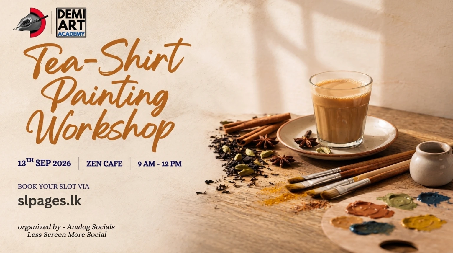 Make Your Own Tea-Shirt - Painting Workshop